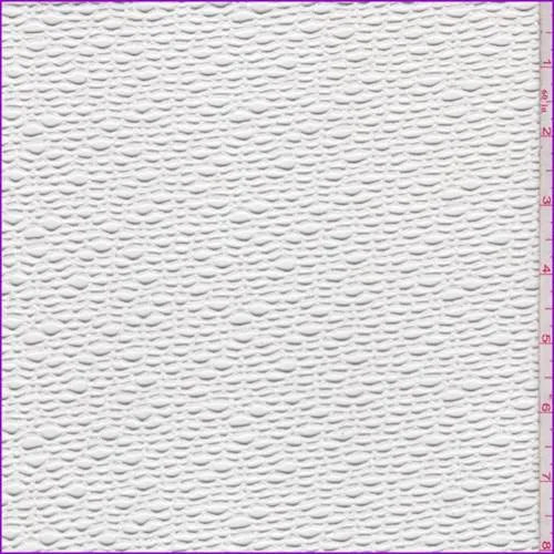 2 3/8 YD PC-White Stretch Bubble Mesh Lace Fabric