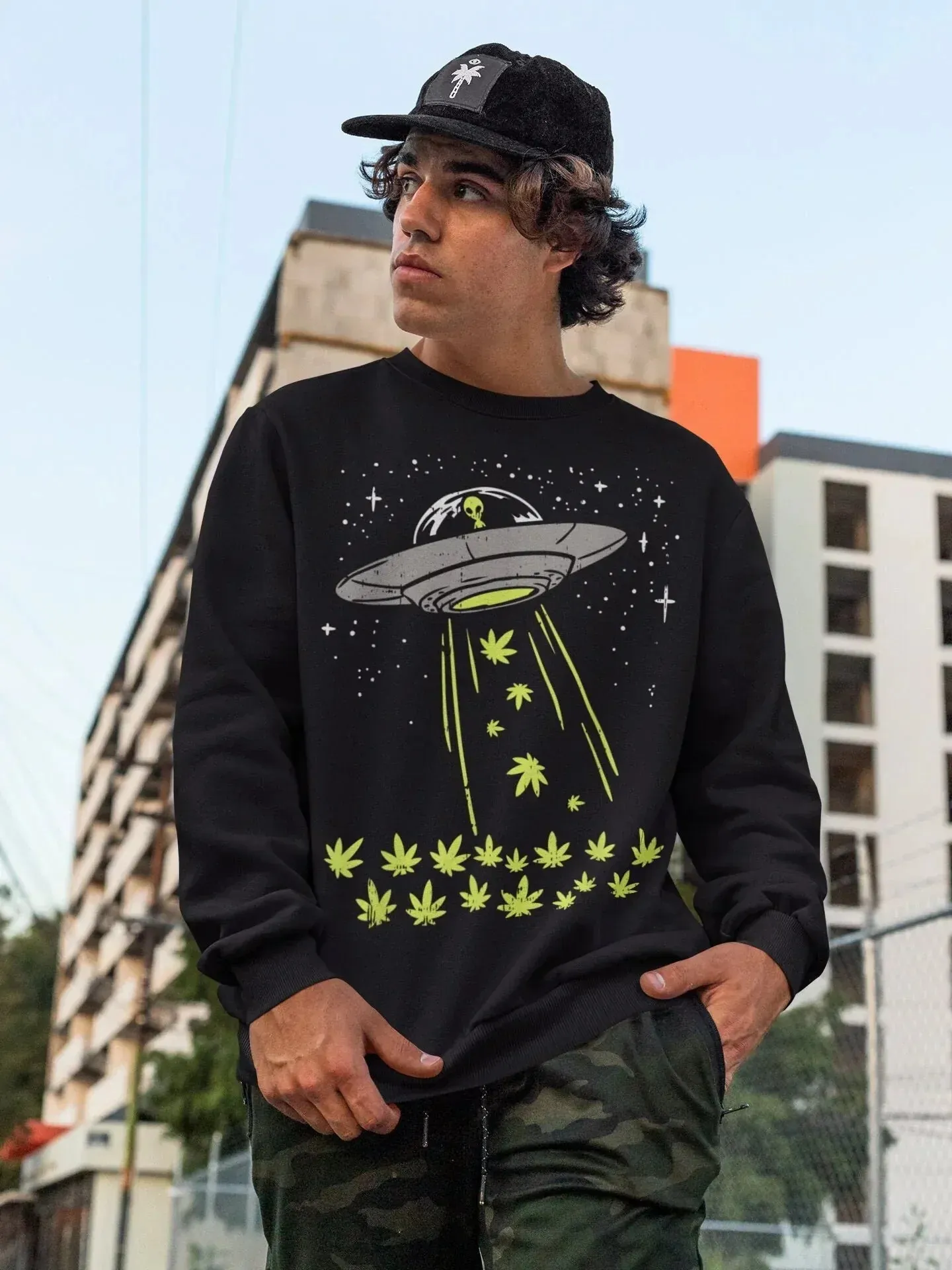 Alien Abduction Trippy Stoner Shirt