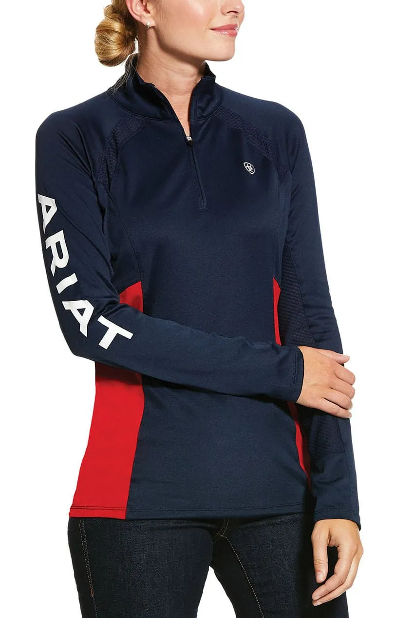 Ariat Women's Sunstopper Team 2.0 1/4 Zip Baselayer