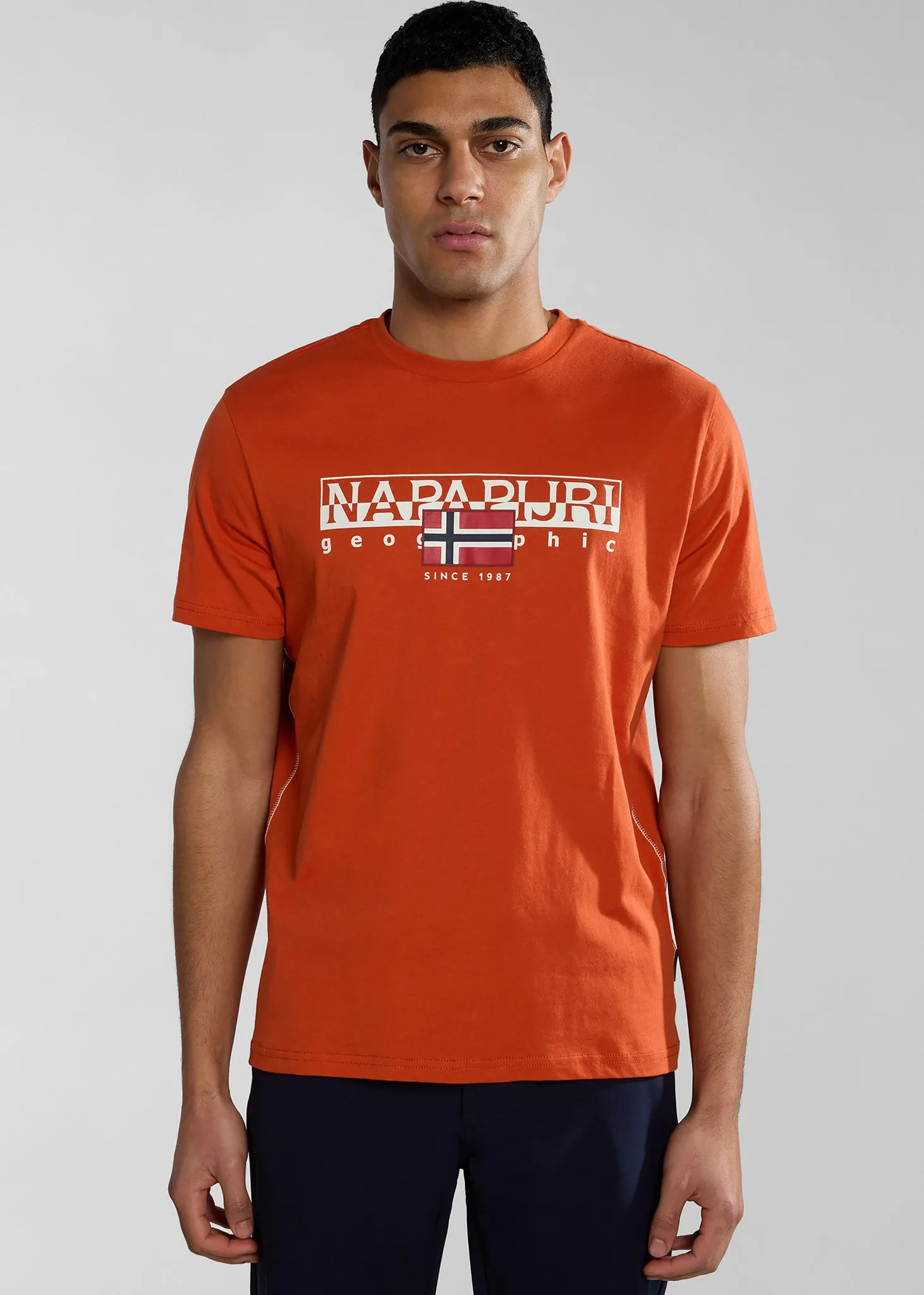 Aylmer t-shirt - orange burnt