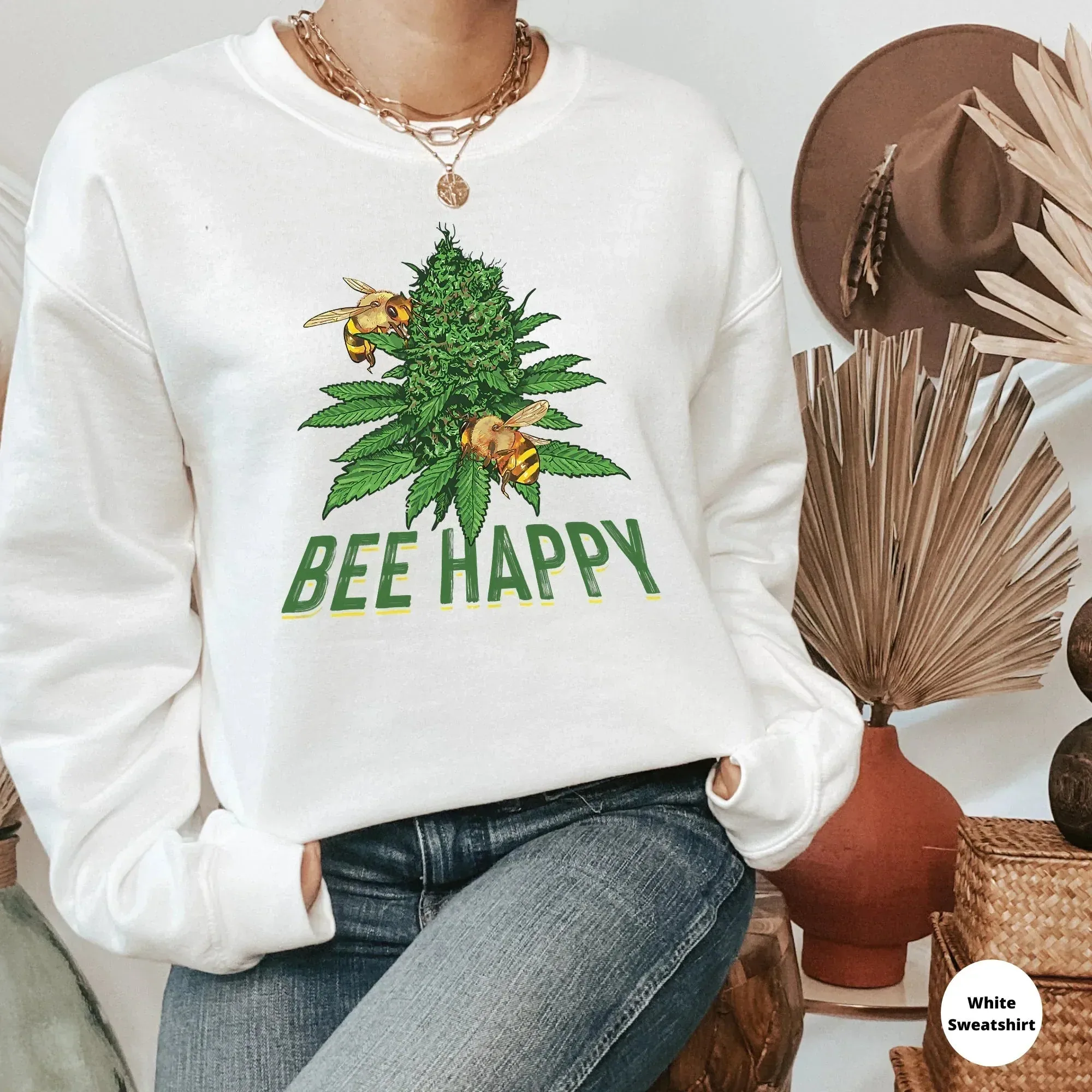 Bee Happy Stoner Shirt