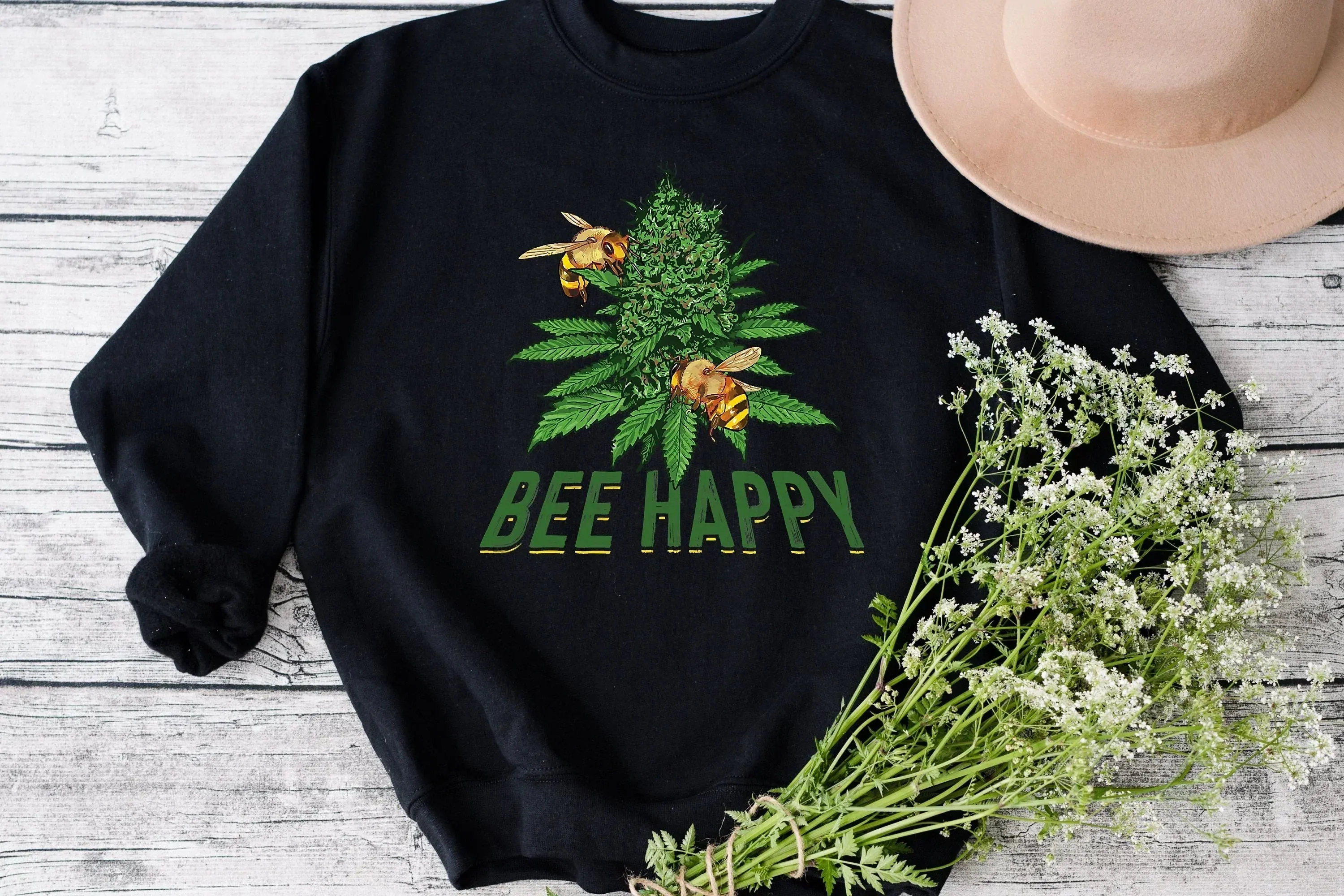 Bee Happy Stoner Shirt