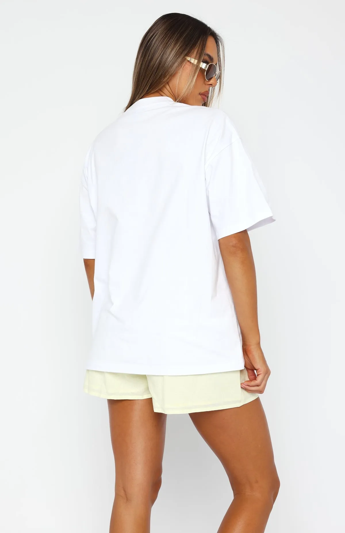 Bloom For You Oversized Tee White