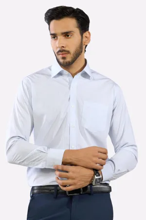 Blue Graph Check Formal Shirt