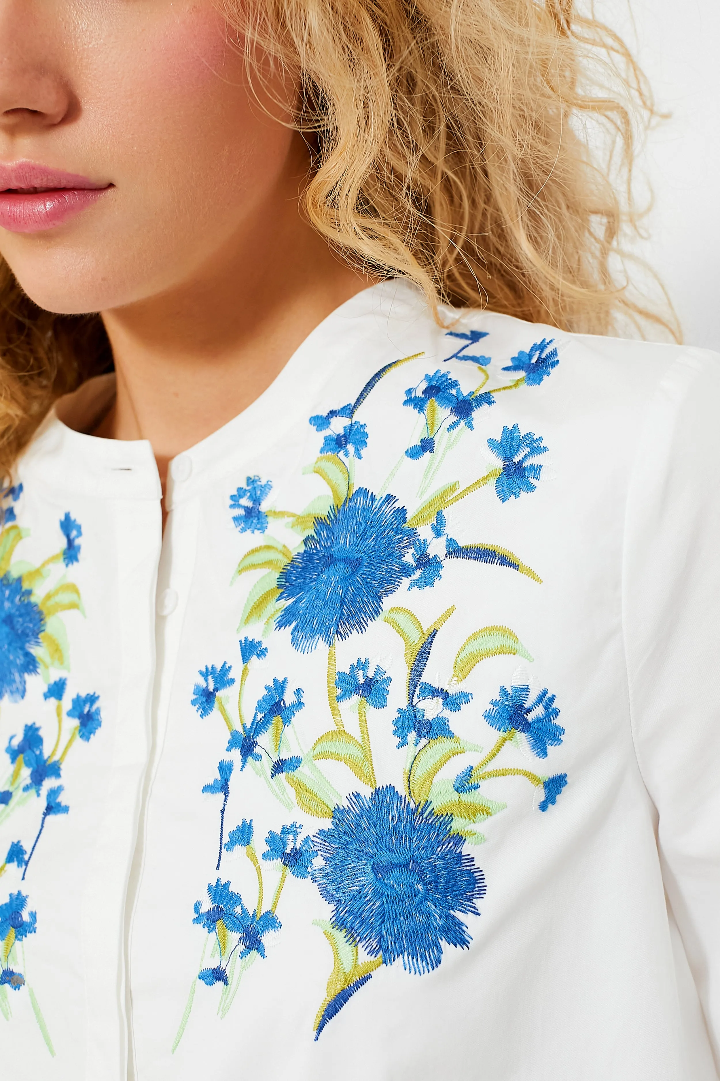 Bluebell Embroidery Thalia Blouse