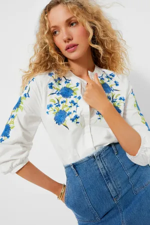 Bluebell Embroidery Thalia Blouse