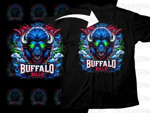 Bold Buffalo Bills NFL Team Mascot Png Digital Download