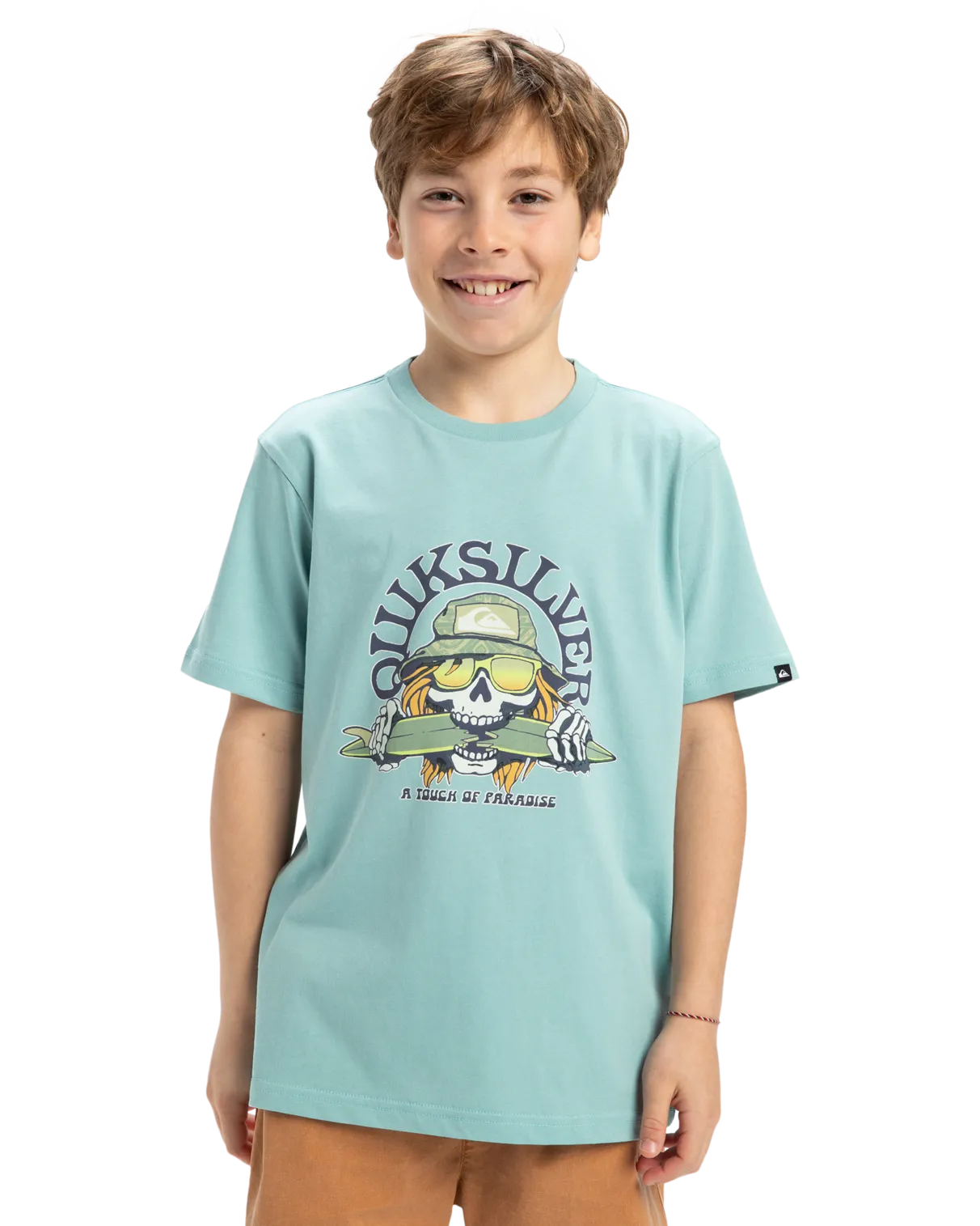 Boys Skull Feast T-Shirt in Aquifer