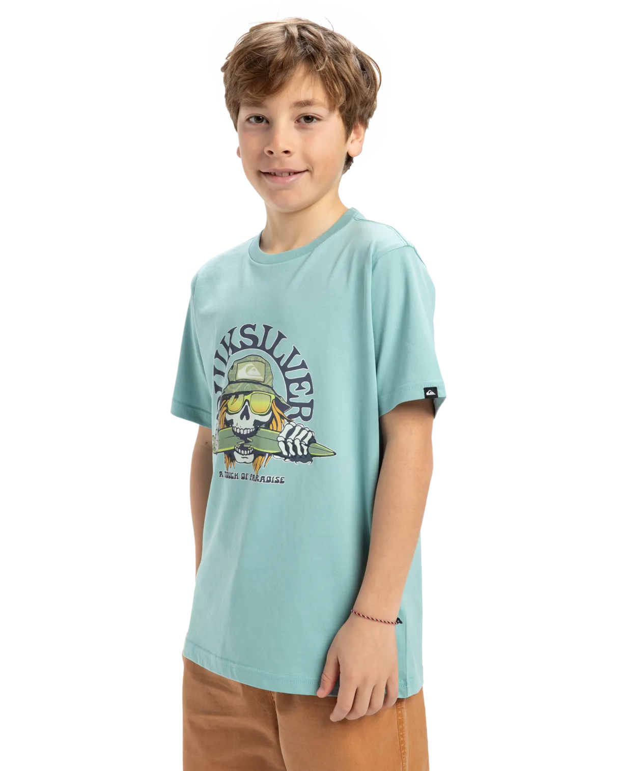 Boys Skull Feast T-Shirt in Aquifer