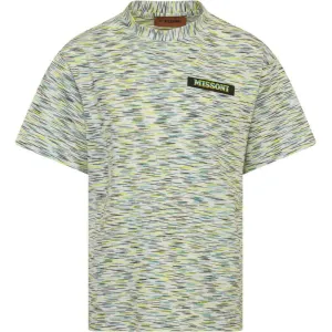 Boys Yellow & Green Patterned T-Shirt