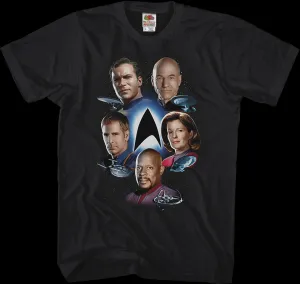 Captains Star Trek T-Shirt