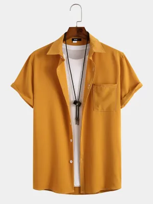 Casual Statement Solid Shirt