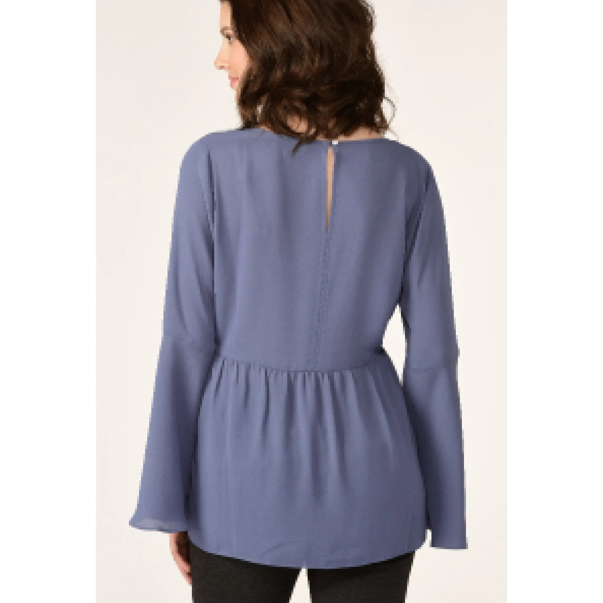 Charlie Paige Zoe Blouse - Infinity Blue