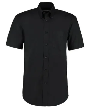 Corporate Oxford shirt short-sleeved (classic fit) | Black