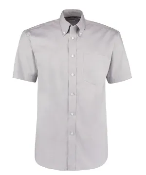 Corporate Oxford shirt short-sleeved (classic fit) | Silver Grey