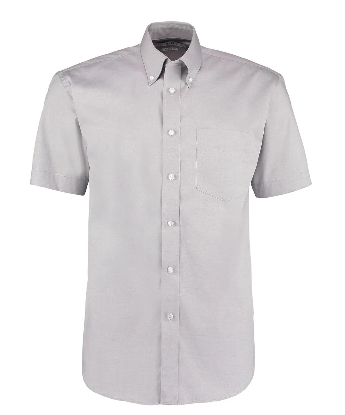 Corporate Oxford shirt short-sleeved (classic fit) | Silver Grey