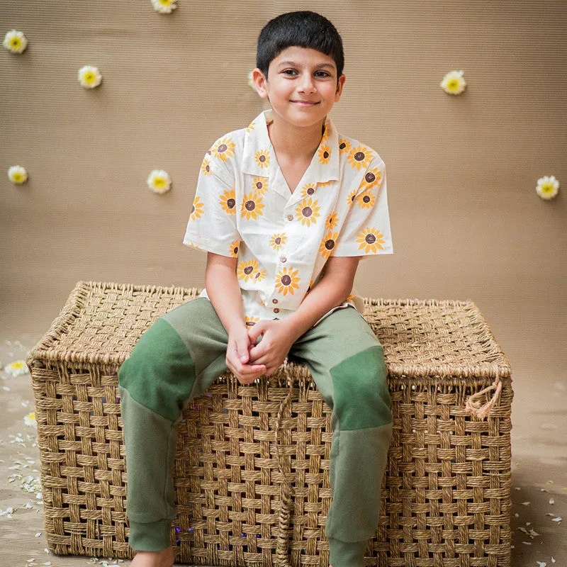 Cotton Shirts For Boys | Beige