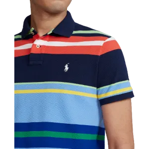 Custom Fit Mesh Polo - Stripe - Multi