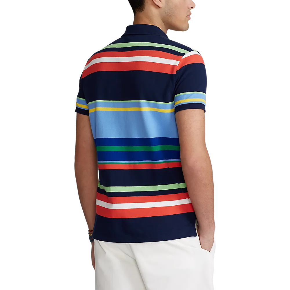 Custom Fit Mesh Polo - Stripe - Multi