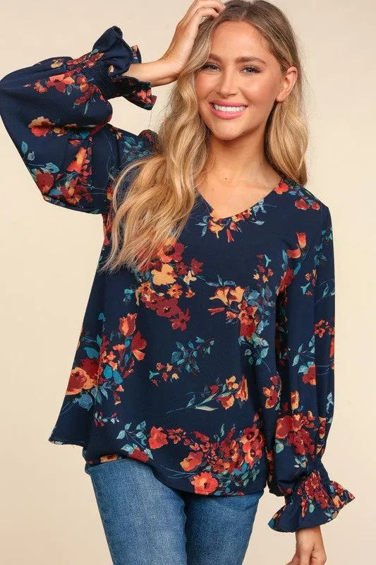 Don't Think You Know Blouse - Navy