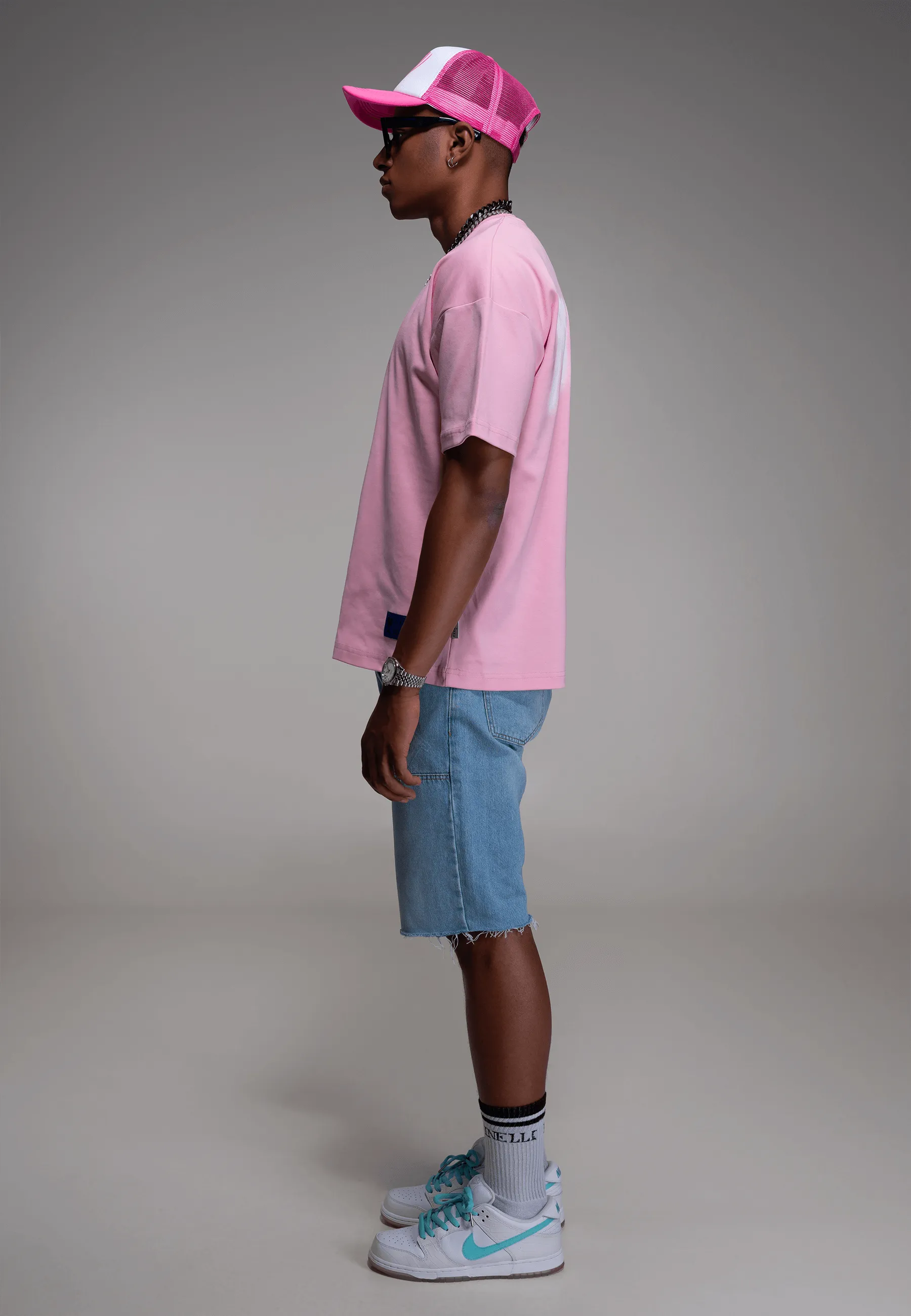 FINELLI Distorted Pink Logo T-Shirt