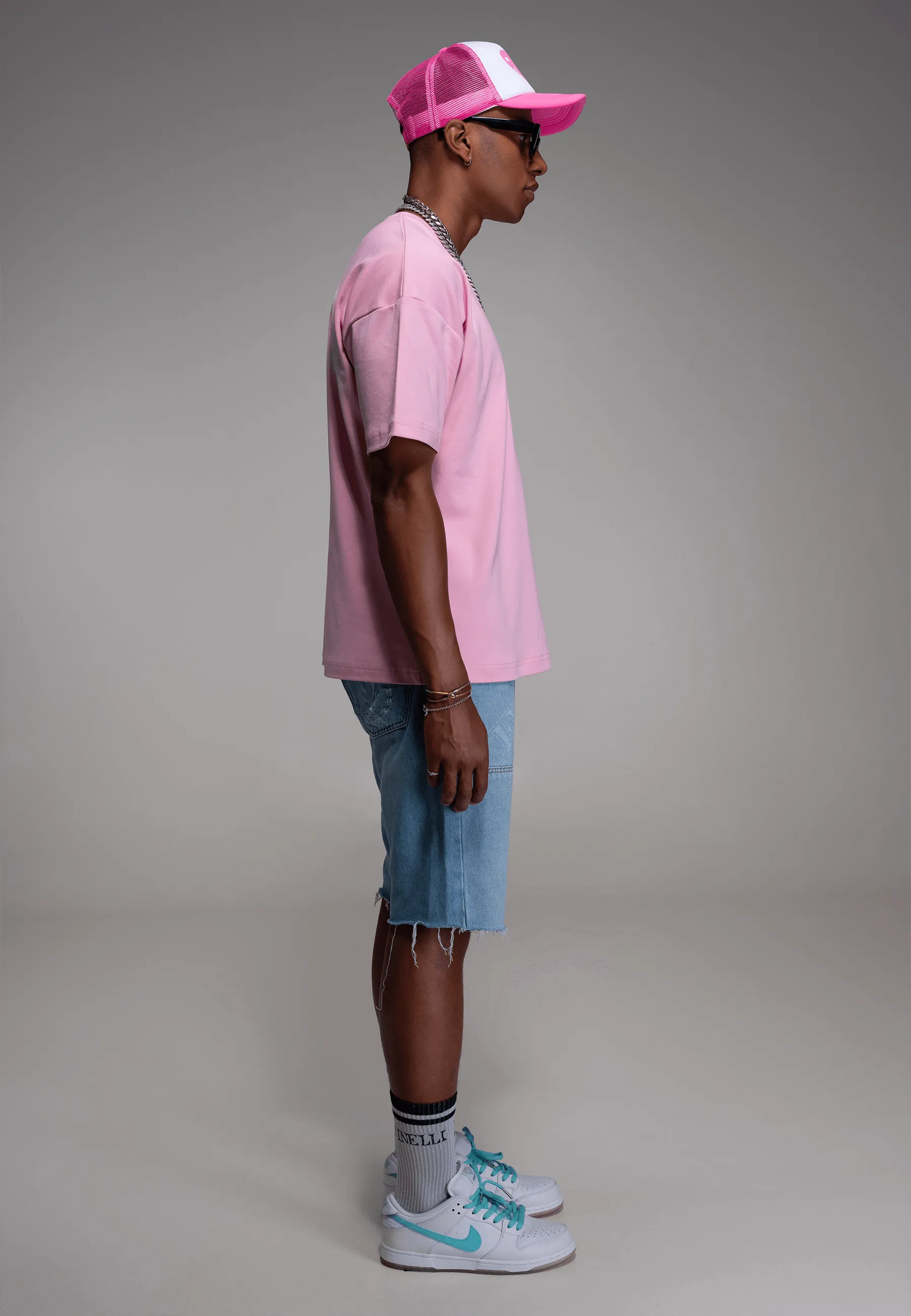 FINELLI Distorted Pink Logo T-Shirt