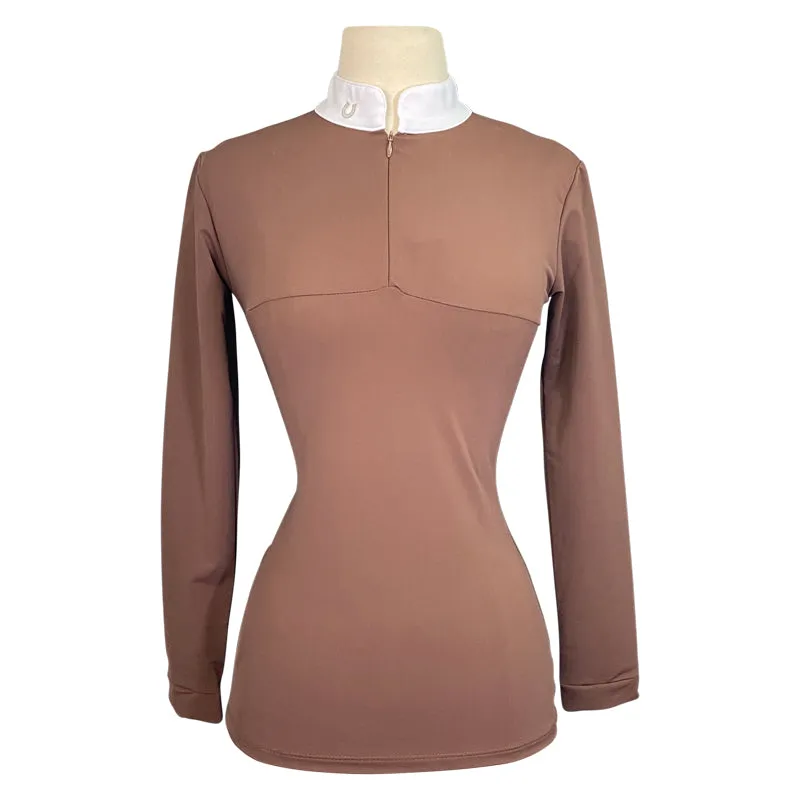 Fit Eq 'Darby' Show Shirt in Cocoa - Women's Medium