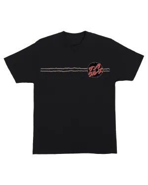 Godzilla Destroyer Stripes T-Shirt in Black