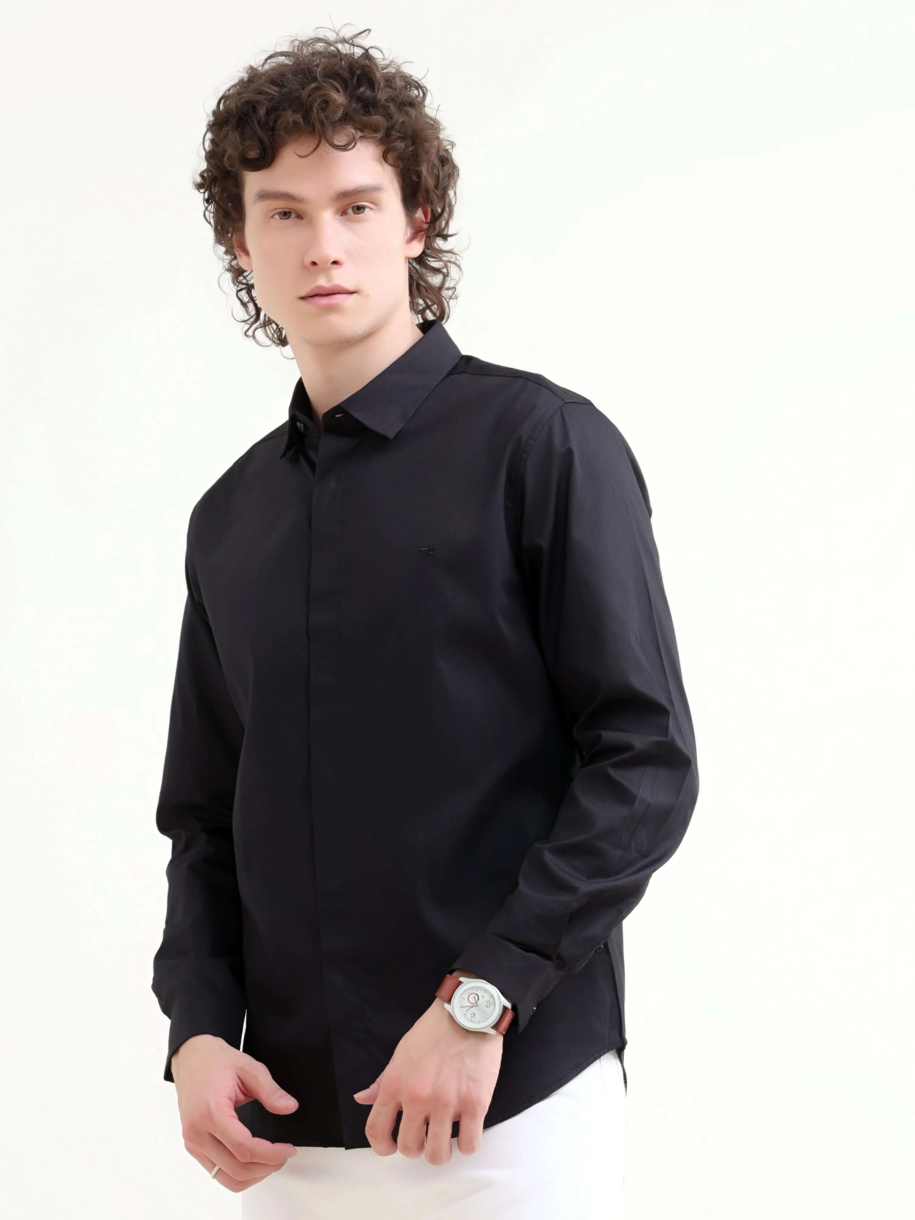 Guild Black Seamless Solid Shirt