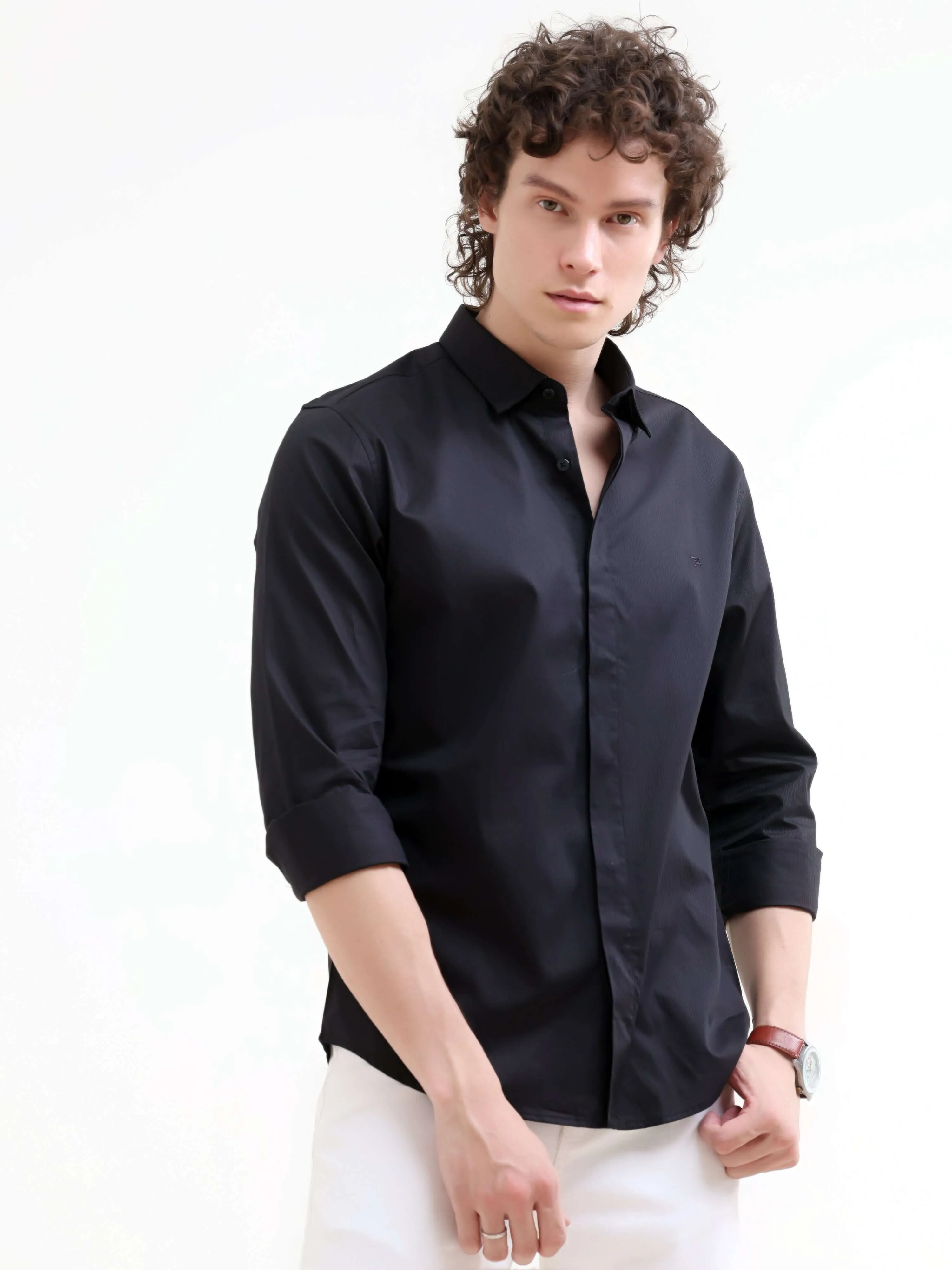 Guild Black Seamless Solid Shirt