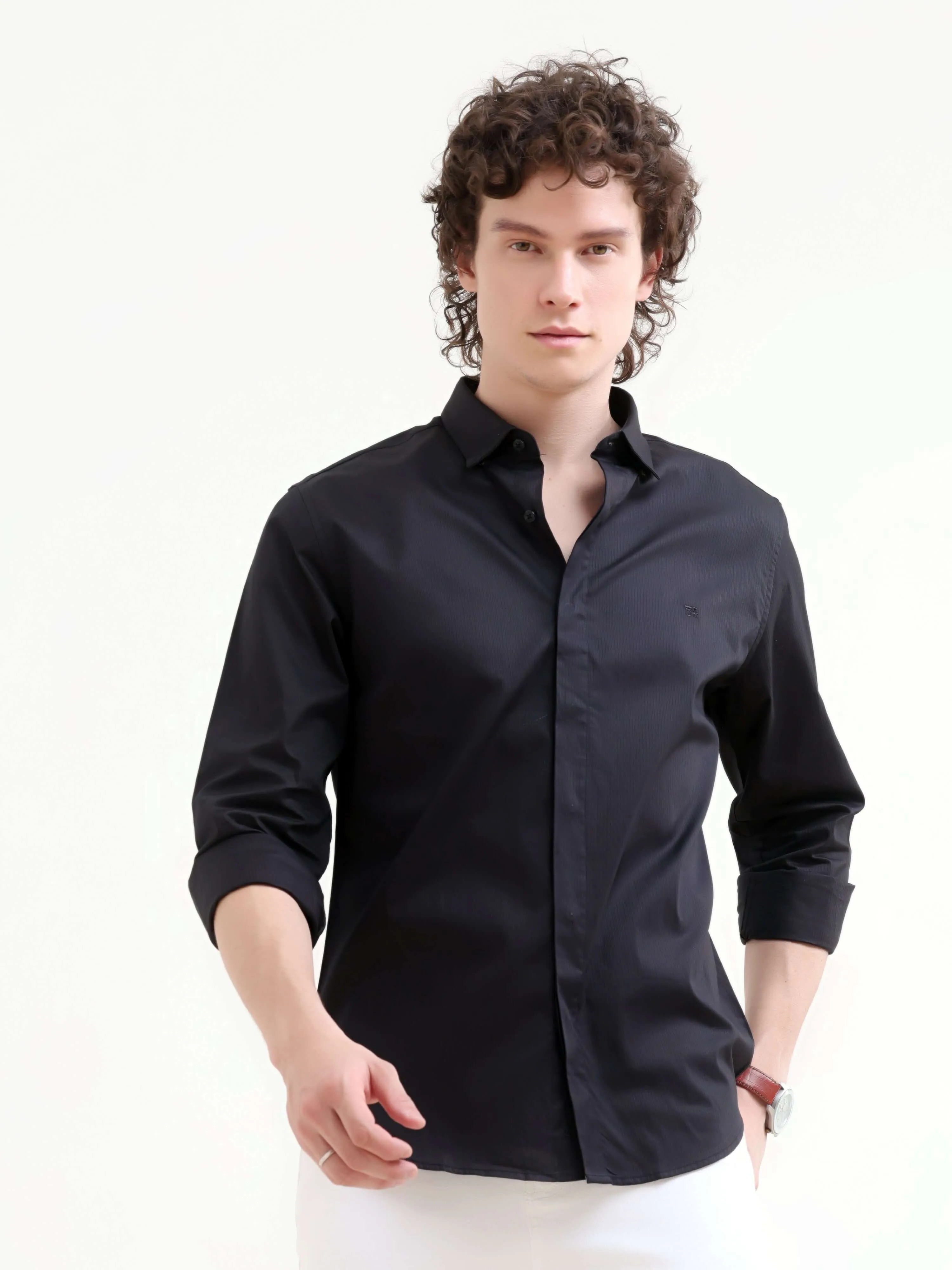 Guild Black Seamless Solid Shirt