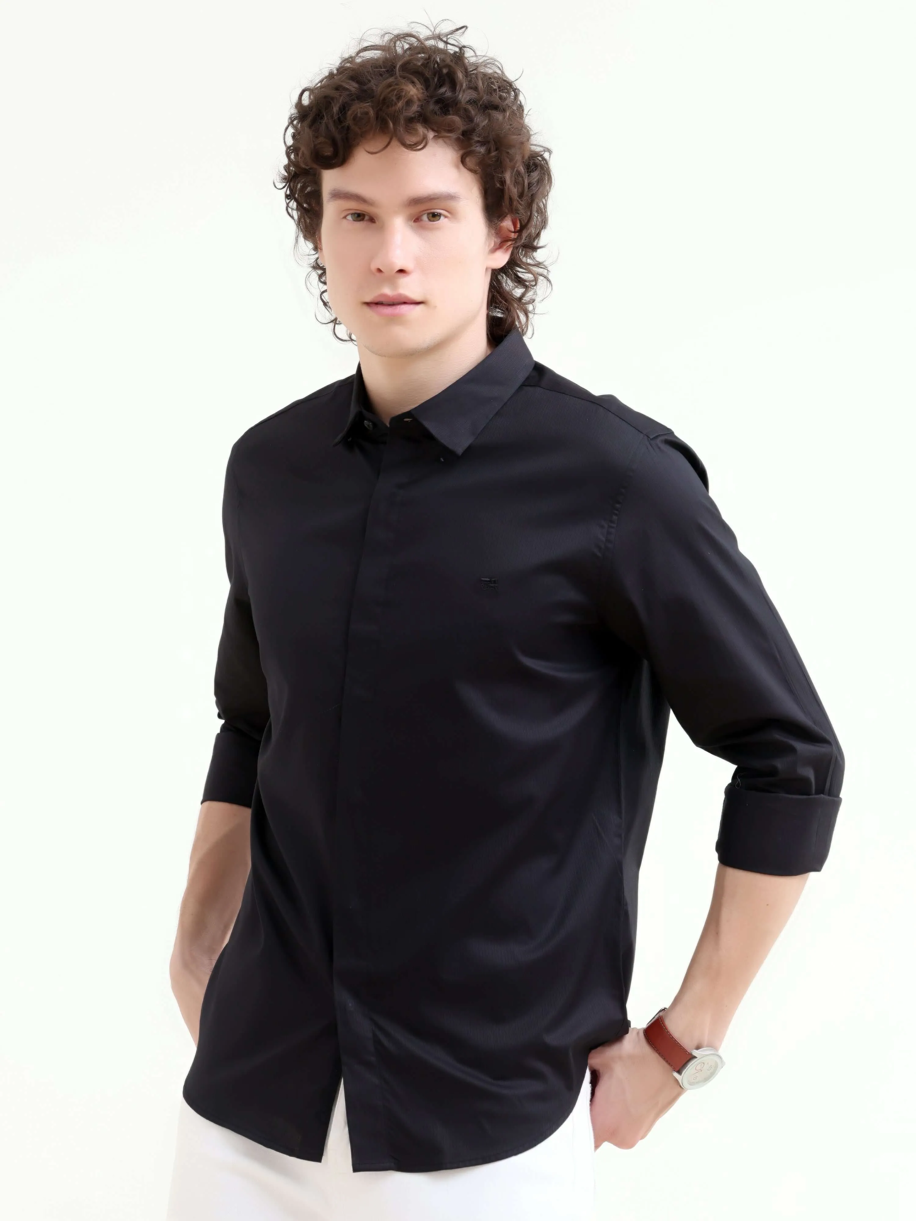 Guild Black Seamless Solid Shirt