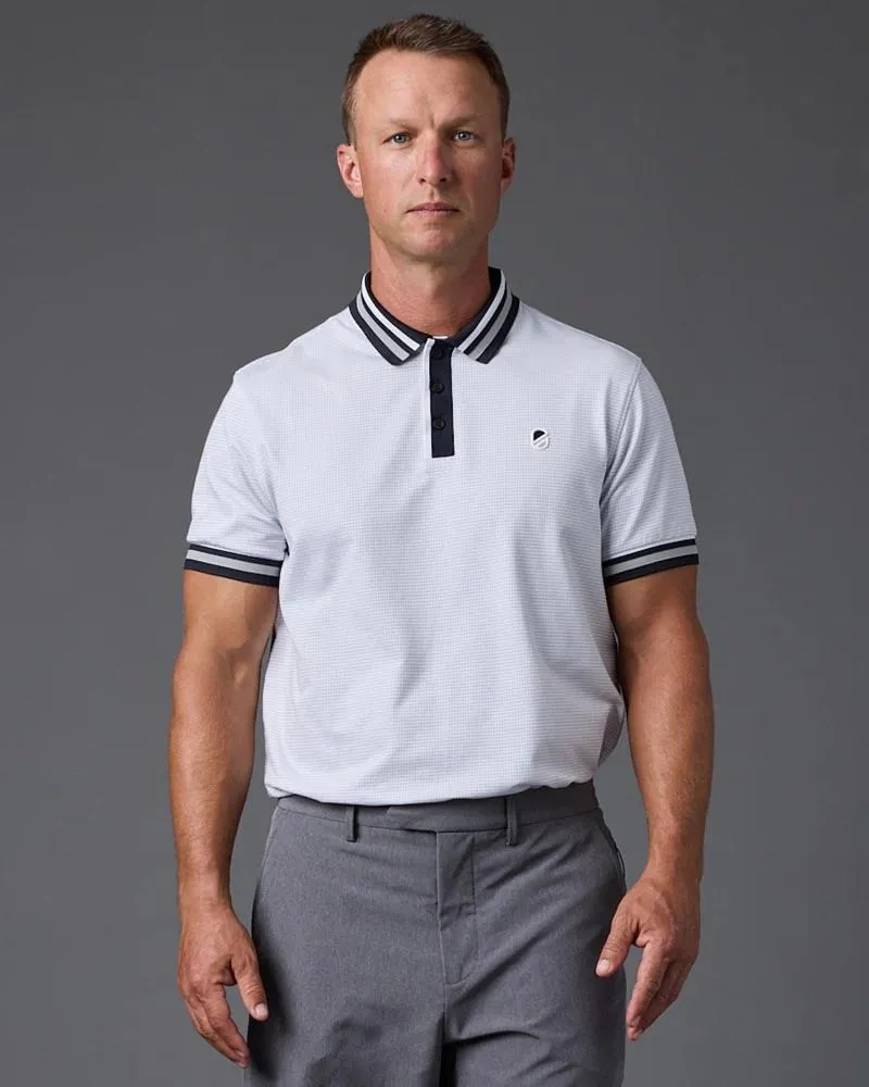 Harlequin Polo Heather Grey/Bright White - AW24