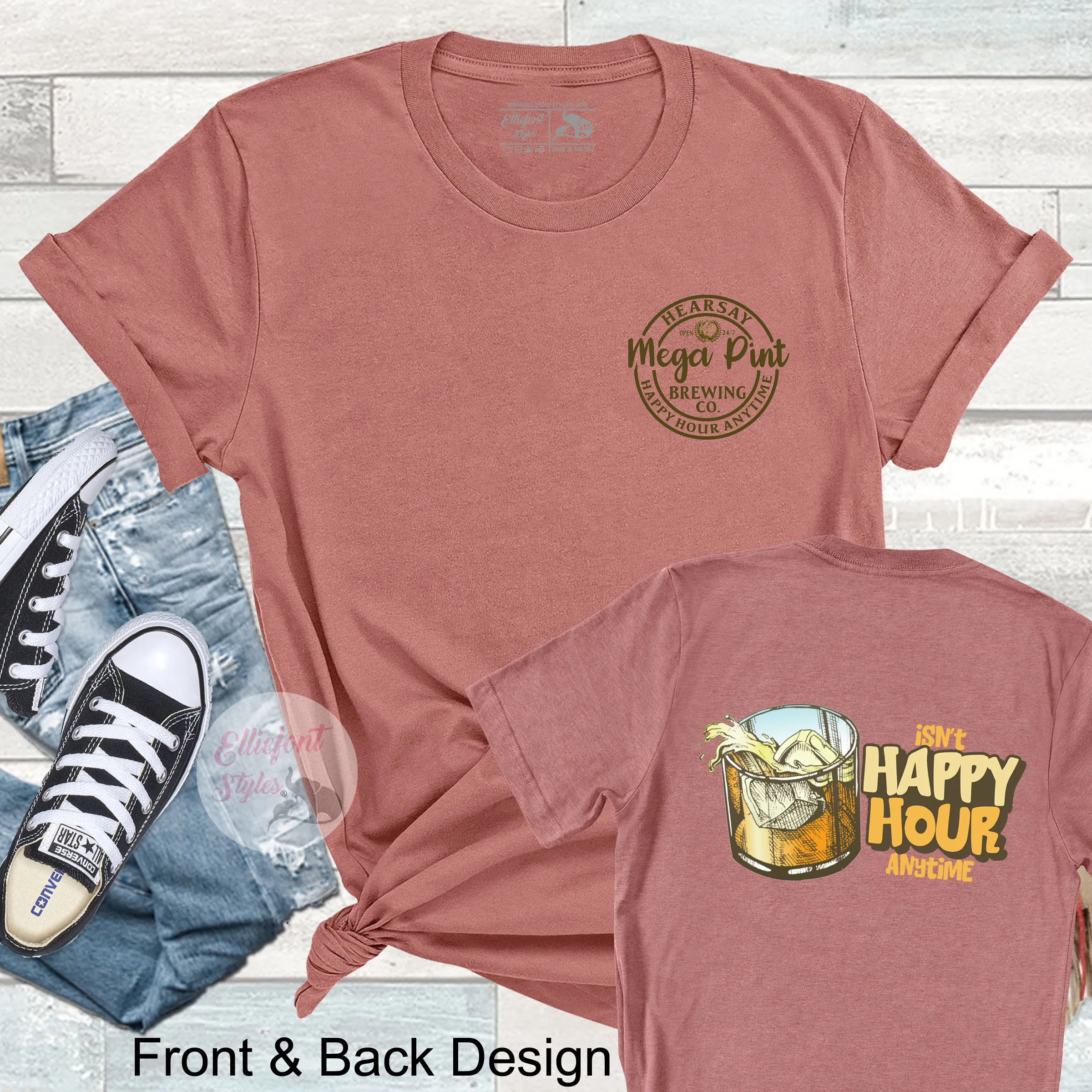 Hearsay Brewing Isn't Happy Hour Anytime Shirt