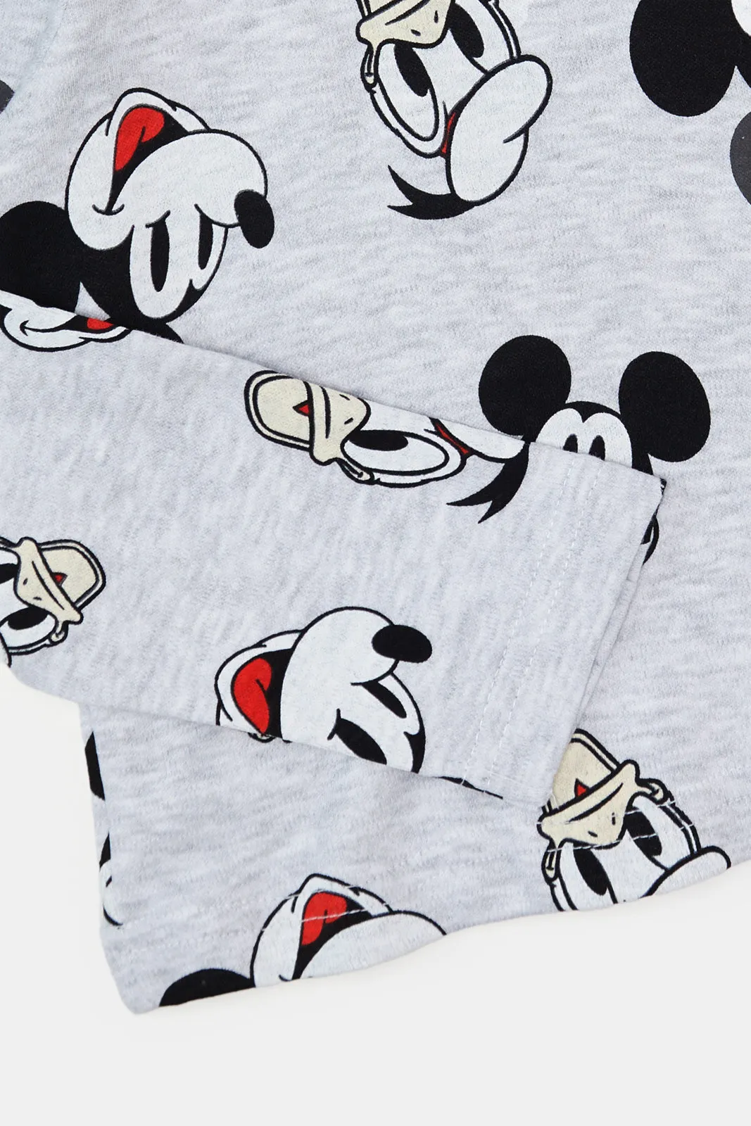 Infant Boys Grey Mickey And Donald T-Shirt