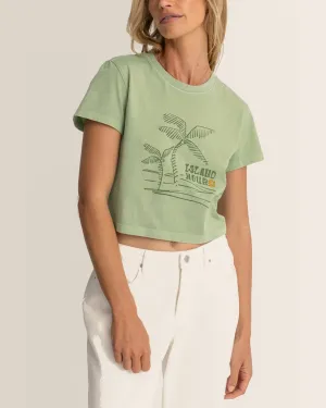 Island Hour Vintage Crop Crew T-Shirt