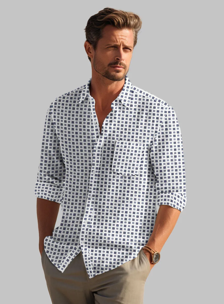 Italian Giuliano Summer Linen Shirt