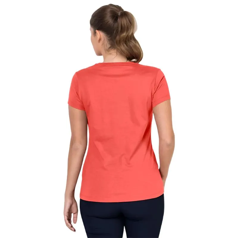 Jack Wolfskin Tech Tee Womens - Coral Pink