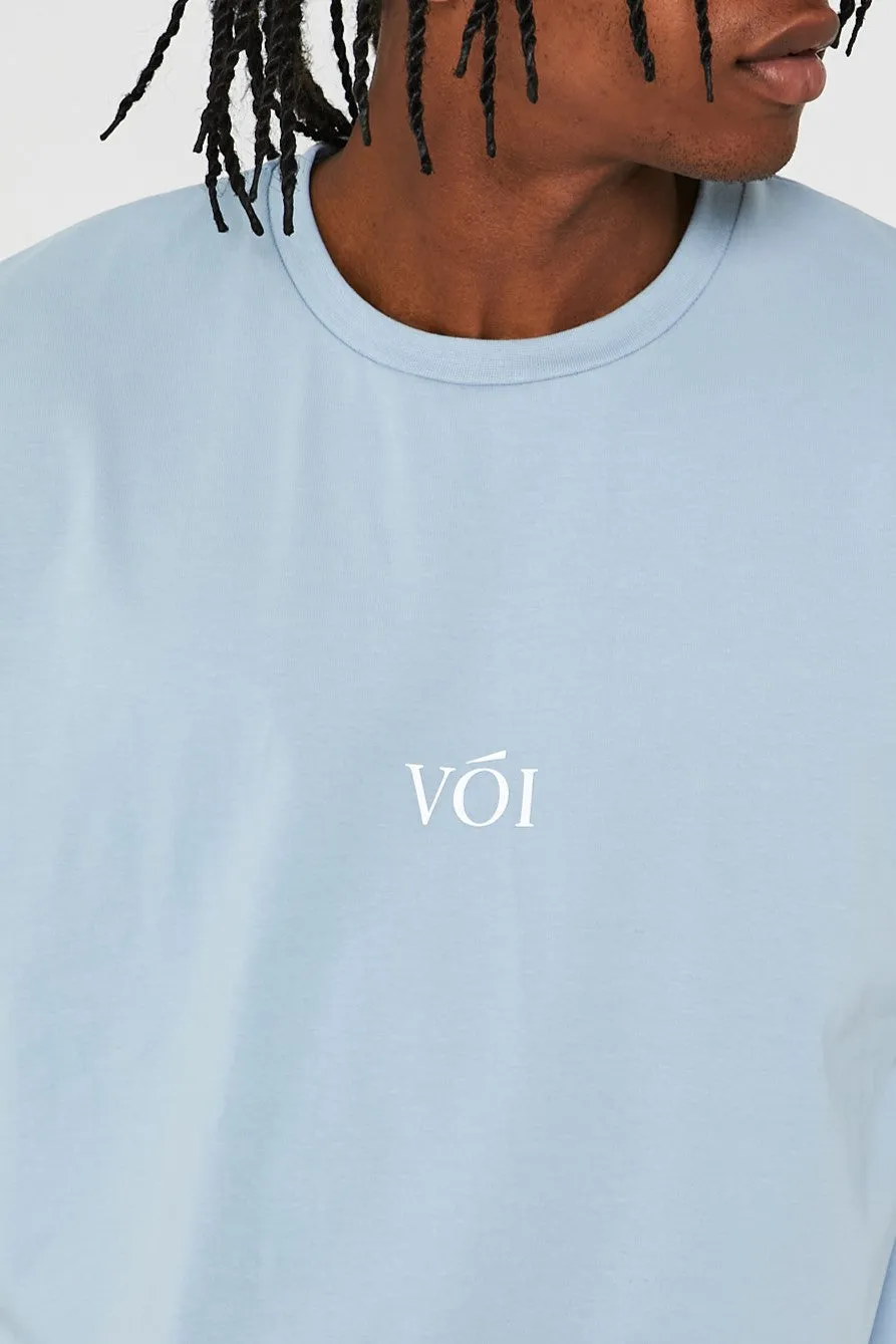 James Street Oversized T-Shirt - Ice Blue