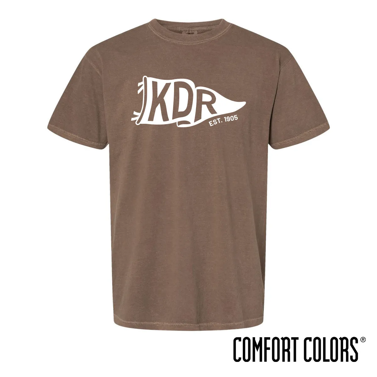 KDR Comfort Colors Brown Pennant Short Sleeve Tee