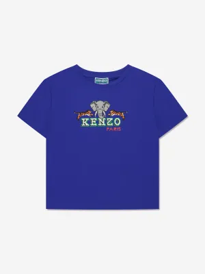 KENZO Boys Jungle Game T-Shirt in Blue