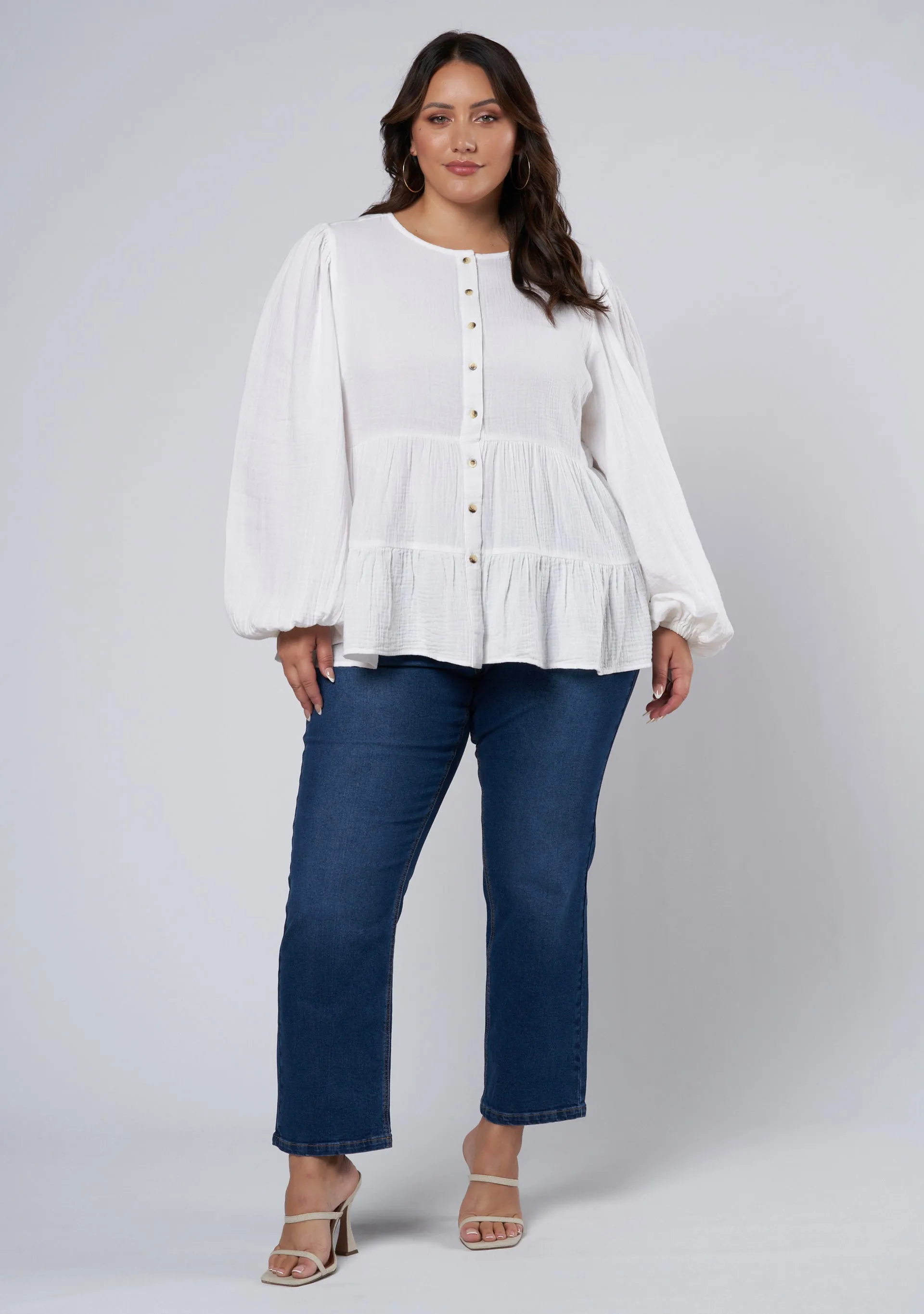 Lalita Tiered Cotton Top