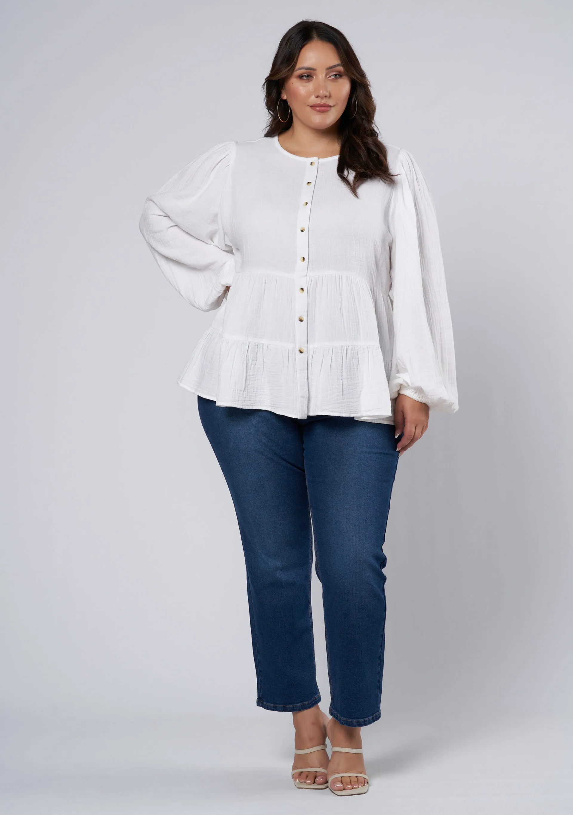 Lalita Tiered Cotton Top