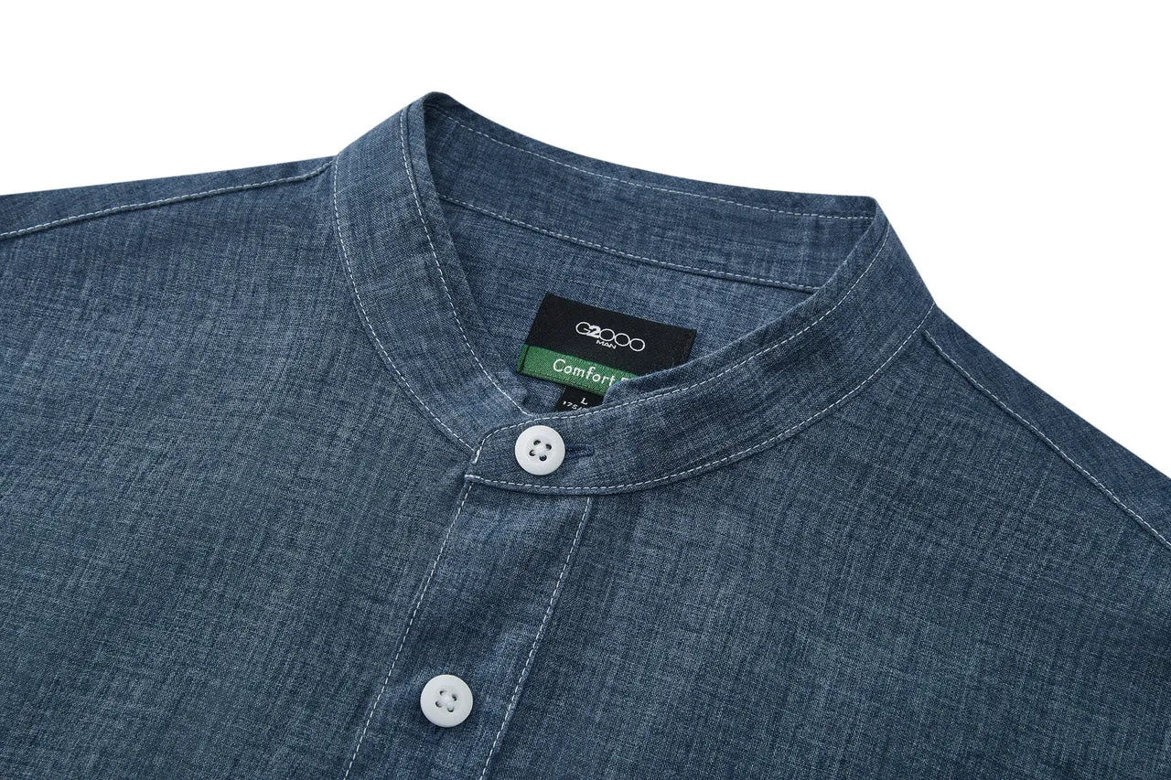 Linen Blend Casual Shirt in Comfort Fit