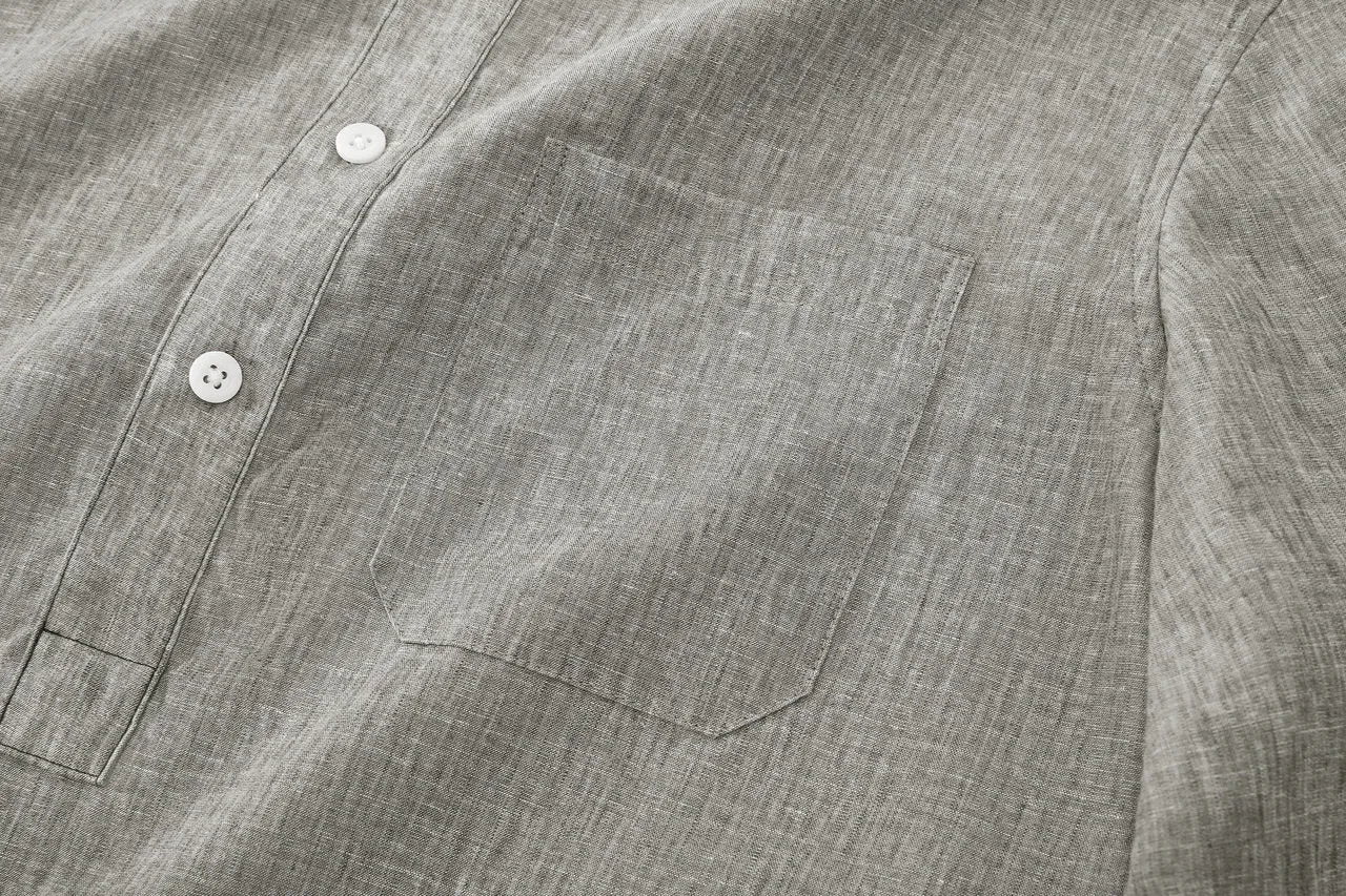 Linen Blend Casual Shirt in Comfort Fit