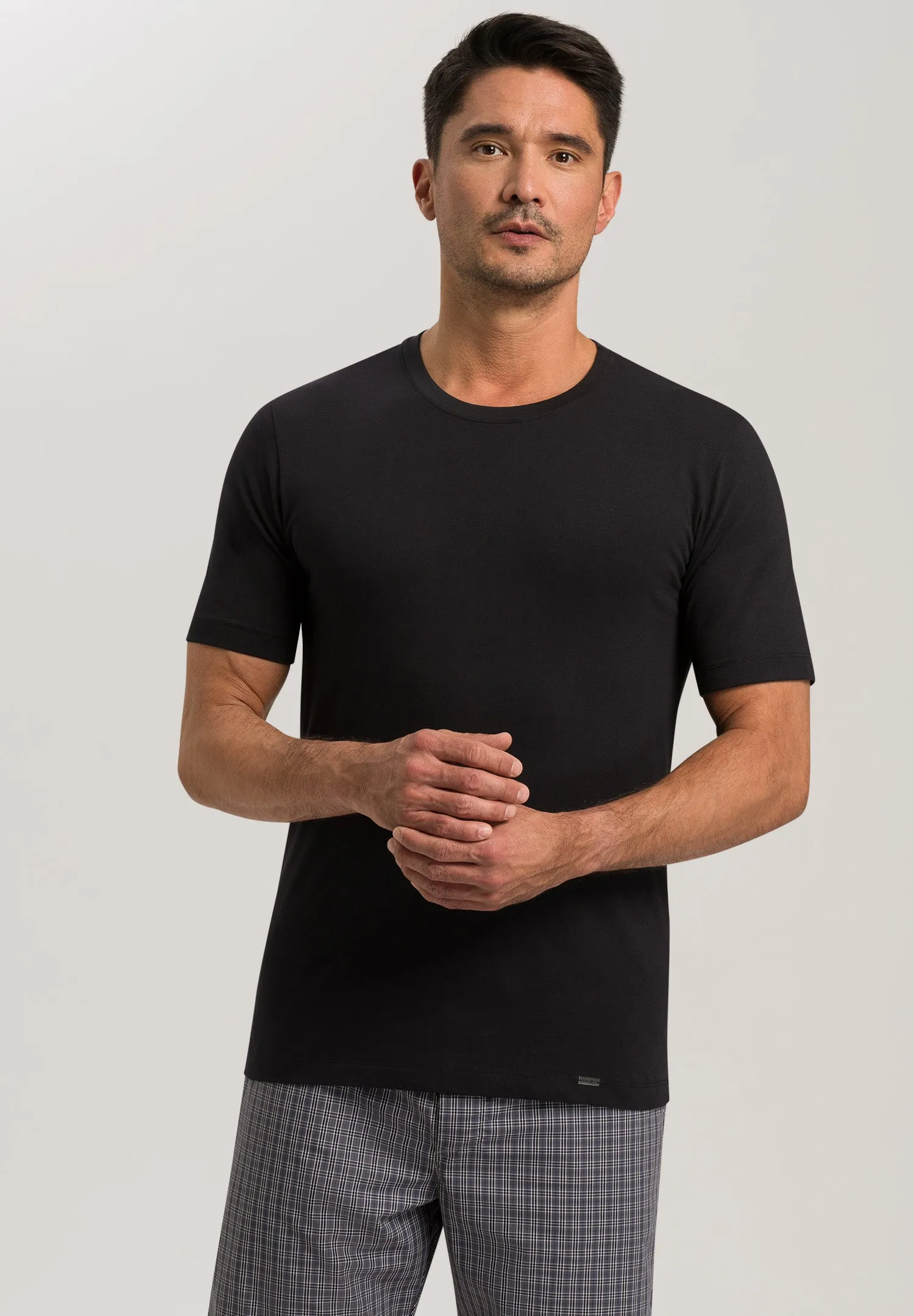 Living Shirts Cotton Crew Neck T-Shirt | Black 75050-019