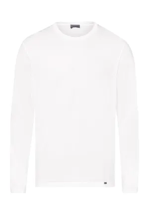 Living Shirts Cotton Crew Neck Top | White 75053-101