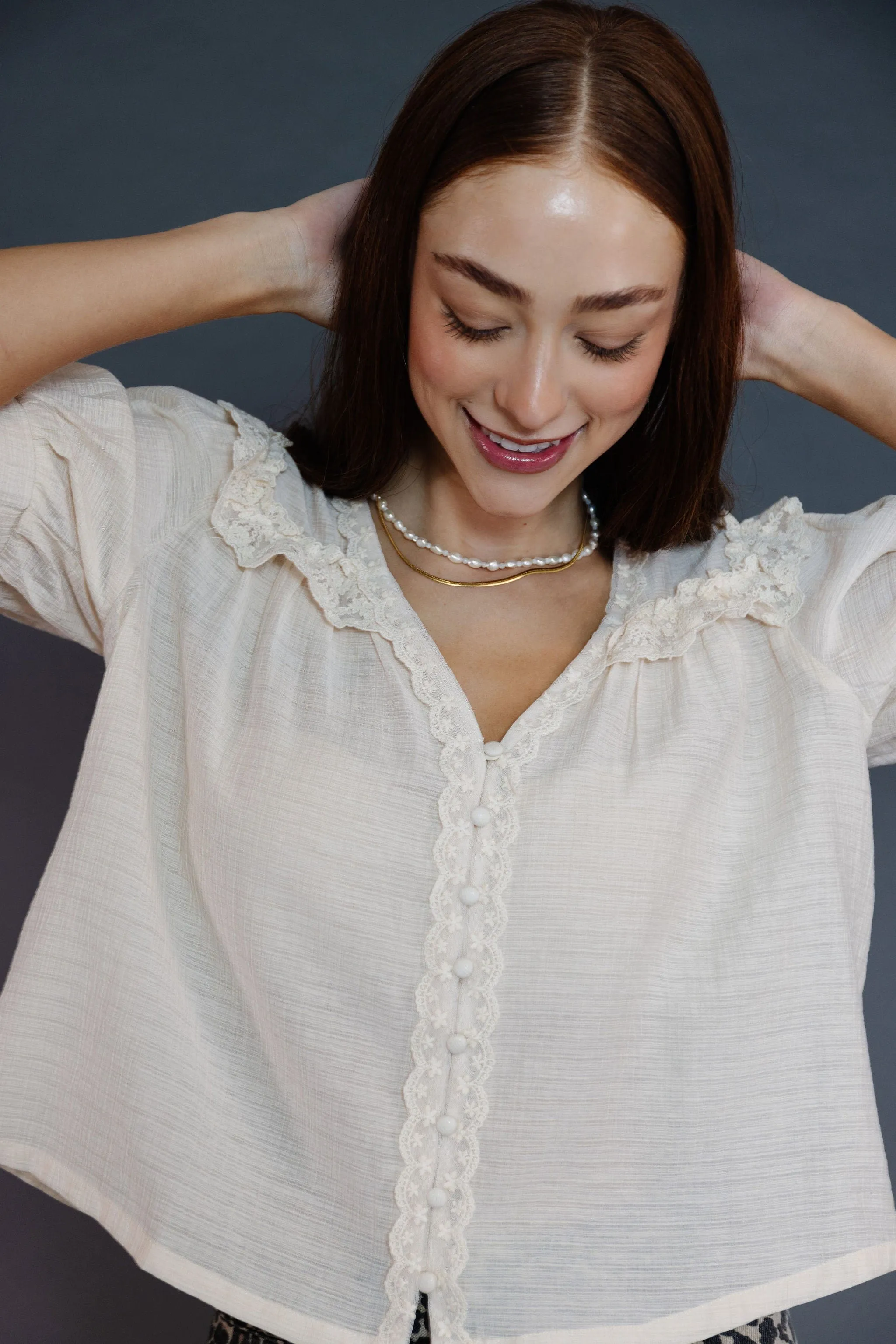 Marnie Blouse in Cream