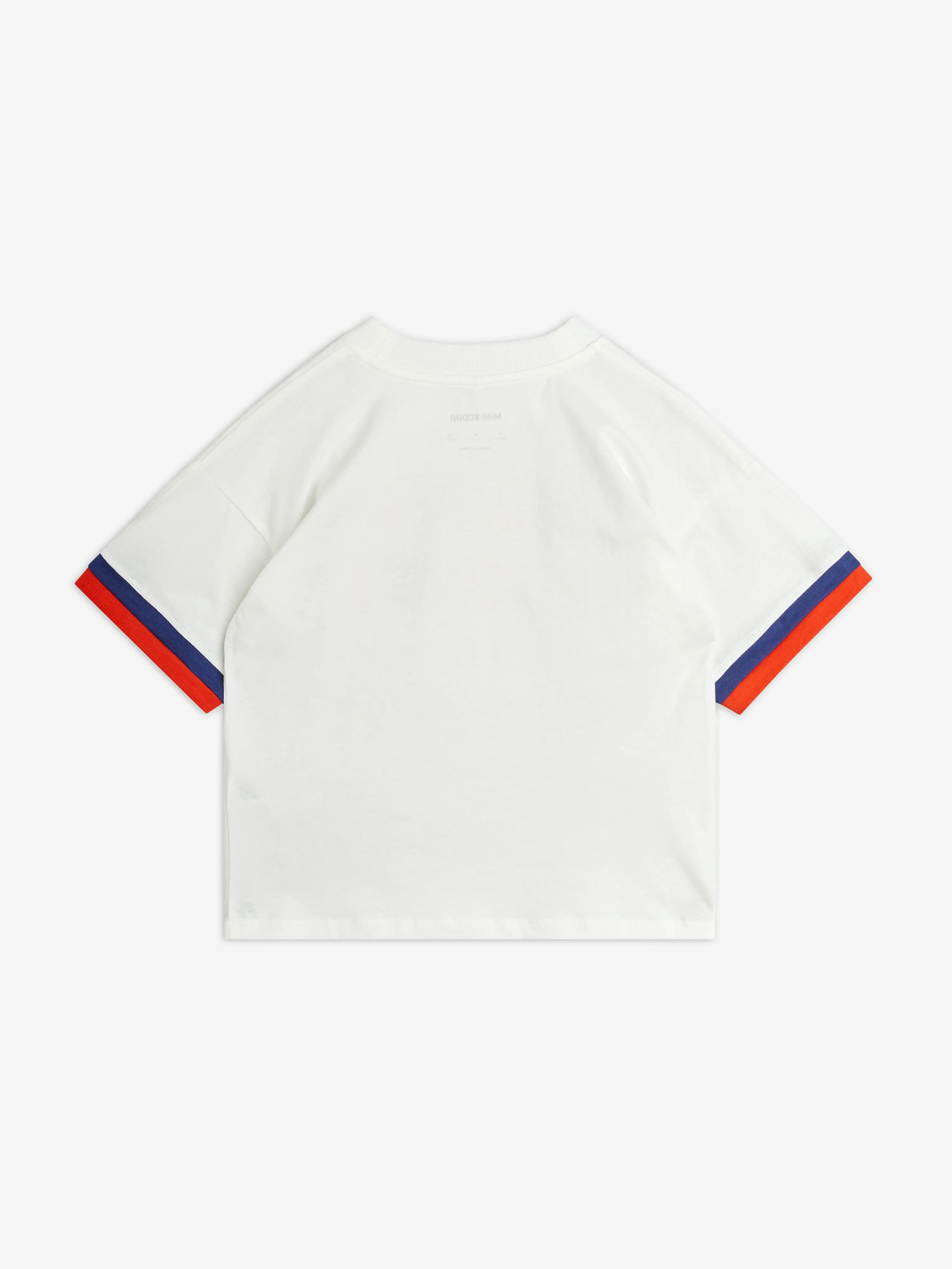 Mini Rodini Kids Super Sporty T-Shirt in Ivory