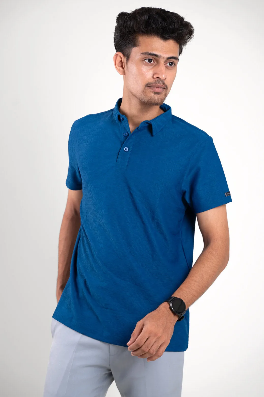 Monarch Blue Polo Tshirt For Men